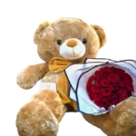 Bear 120 cm & 30 rose