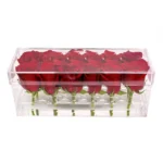 Acrylic Preserved 12 Rose Flower Box